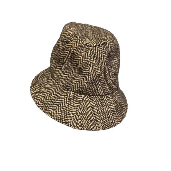 KANGOL Heritage Collection Small Wool Herringbone Gaffer Trilby Plaid Hat 6843KG - Picture 2 of 4